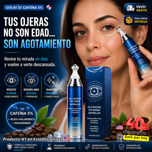 Eyelifth® ✨Serum de Cafeina al 5% 🫘 🧪 Recupera tu mirada y vuelve a darle vida a tu rostro 👁️❄️