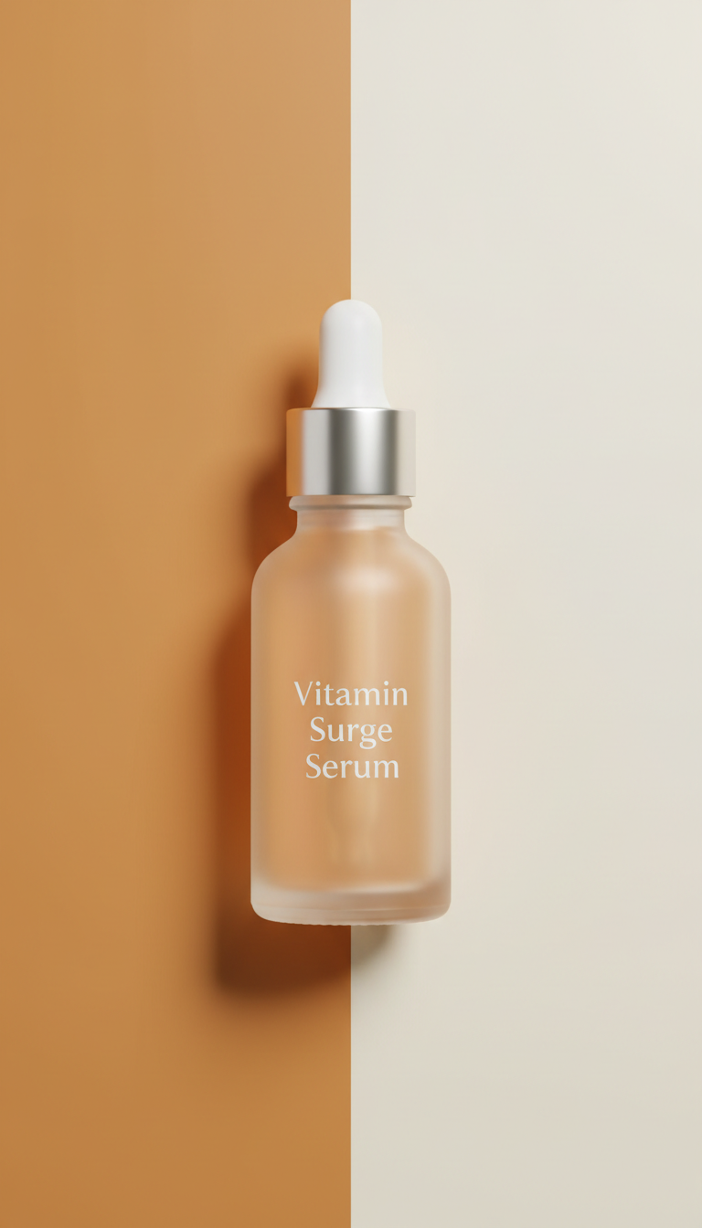 Sérum vitamine flacon verre dépoli